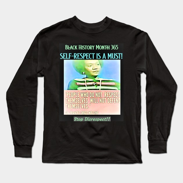 Frances Cress Welsing Long Sleeve T-Shirt by Black Expressions